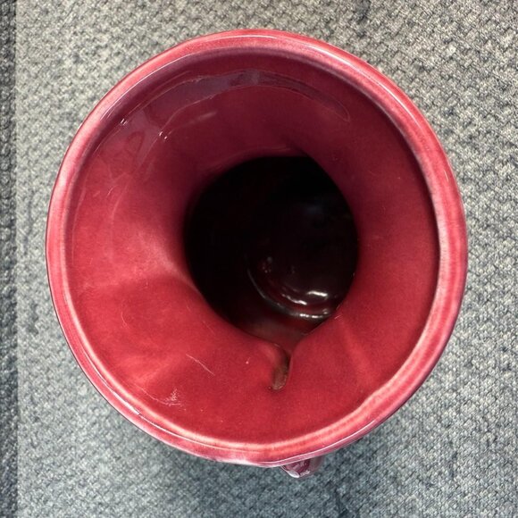 Shawnee Burgundy Swan Art Pottery 6" Vase or Planter 806 Original USA - Picture 4 of 9